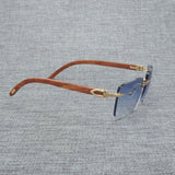 Natural Wood Sunglasses Men Black