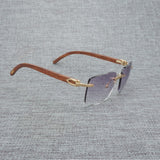 Natural Wood Sunglasses Men Black