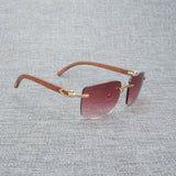 Natural Wood Sunglasses Men Black