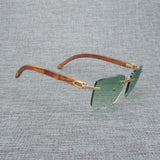 Natural Wood Sunglasses Men Black