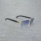 Natural Wood Sunglasses Men Black