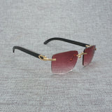 Natural Wood Sunglasses Men Black