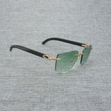 Natural Wood Sunglasses Men Black