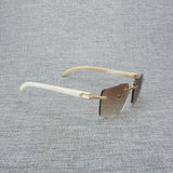 Natural Wood Sunglasses Men Black