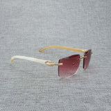 Natural Wood Sunglasses Men Black