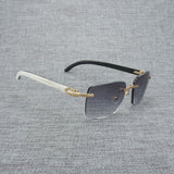 Natural Wood Sunglasses Men Black