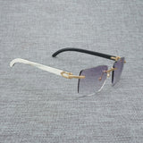 Natural Wood Sunglasses Men Black