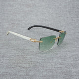 Natural Wood Sunglasses Men Black