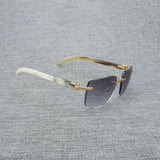 Natural Wood Sunglasses Men Black