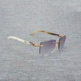 Natural Wood Sunglasses Men Black