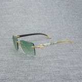 Natural Wood Sunglasses Men Black