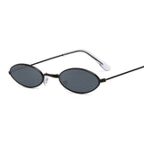 Small Frame Black Shades Round Sunglasses Women