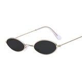 Small Frame Black Shades Round Sunglasses Women
