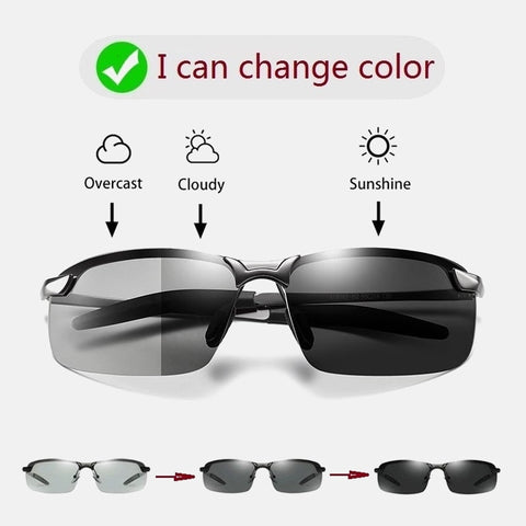Photochromic Sunglasses Men Polarized